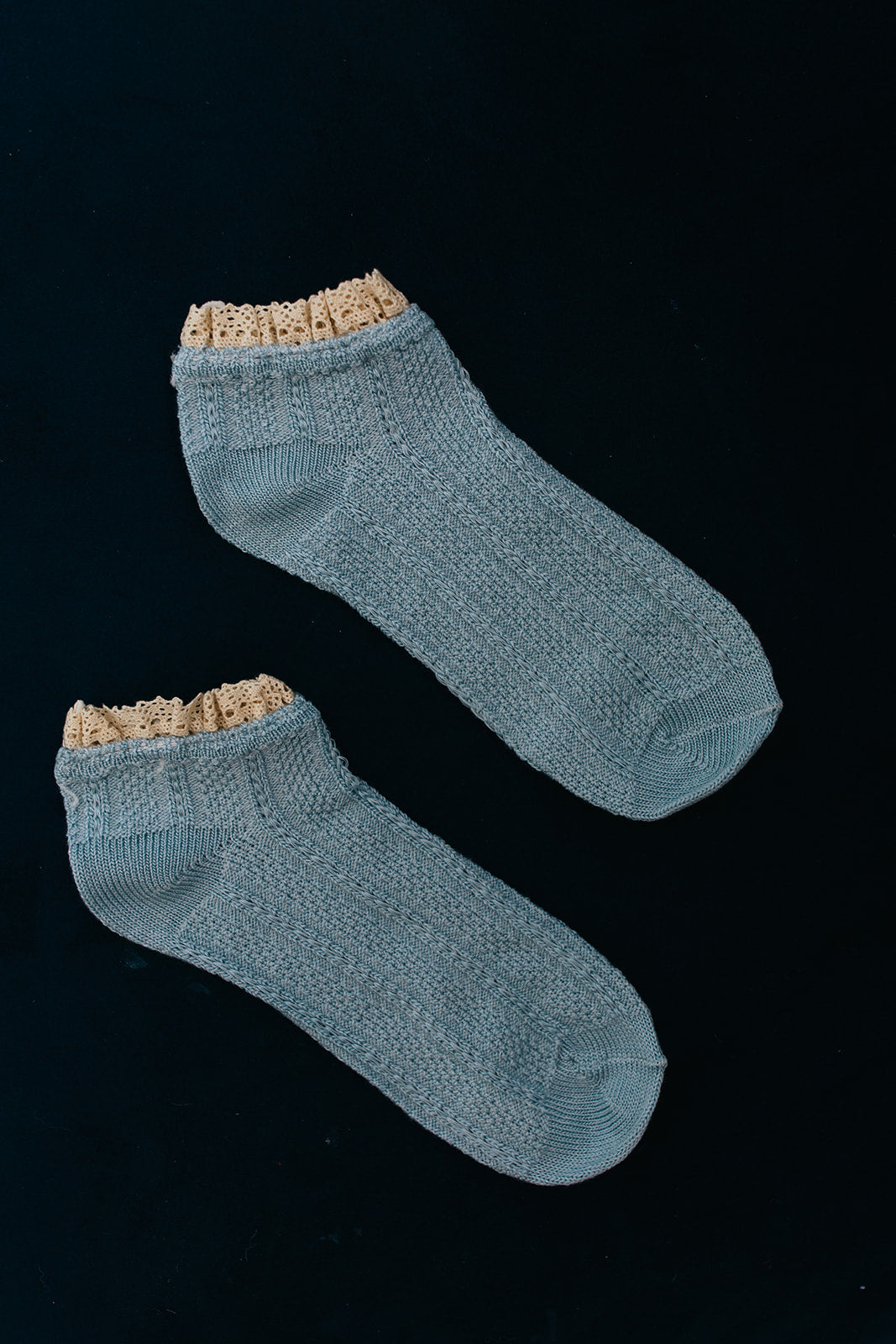 DOT Lace Ankle Socks 2 Pack
