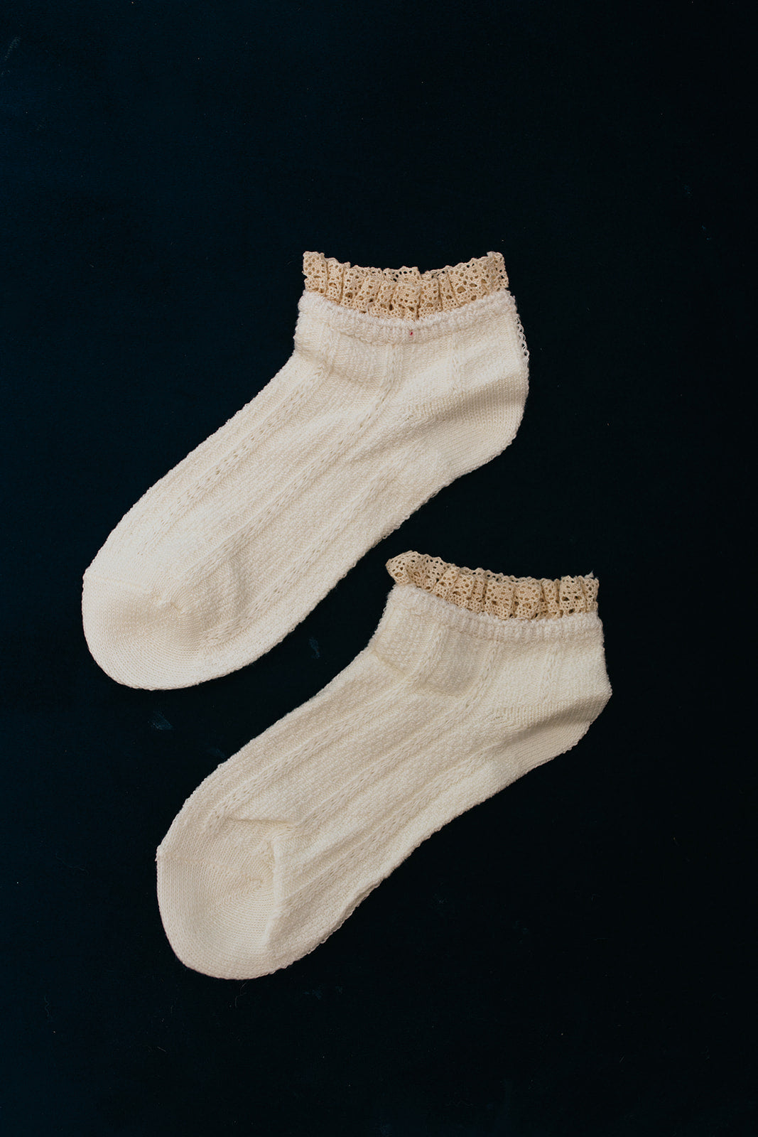 DOT Lace Ankle Socks 2 Pack