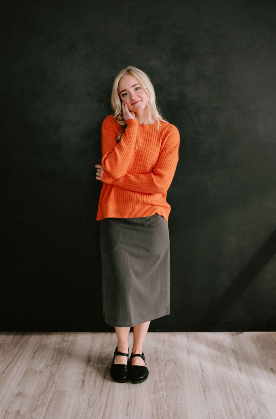 Jasmine Skirt Charcoal