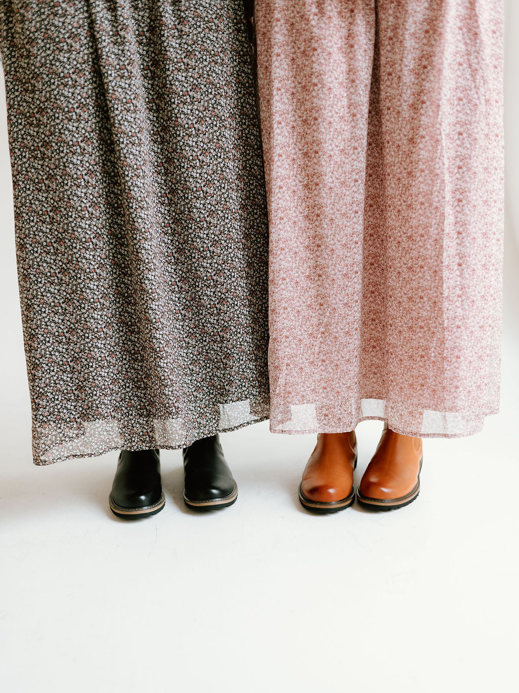 tan and black chelsea style boots