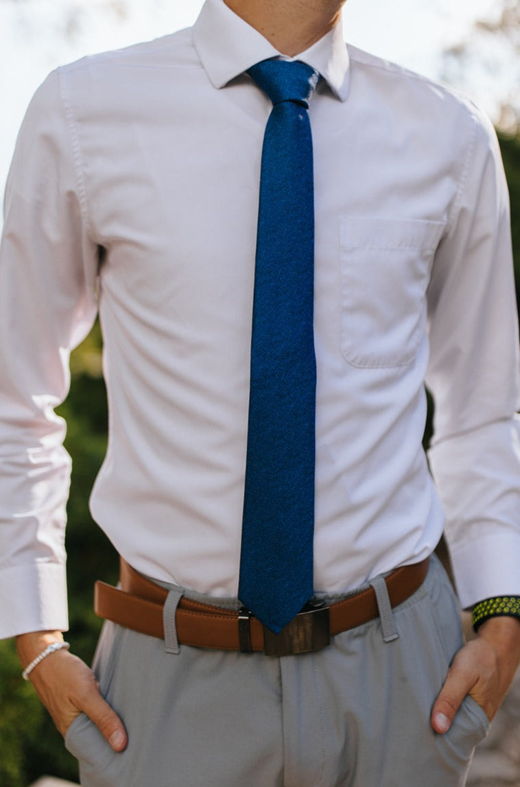 R&B Blue Sparkle Tie