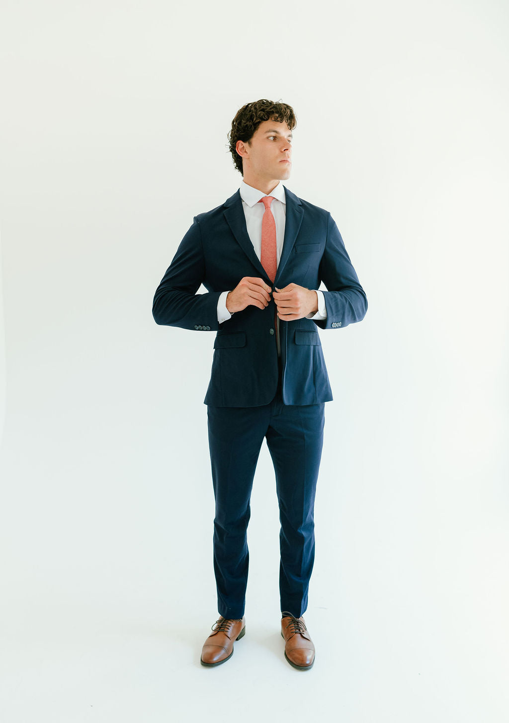 Washable 2-Pant Flex Suit Navy