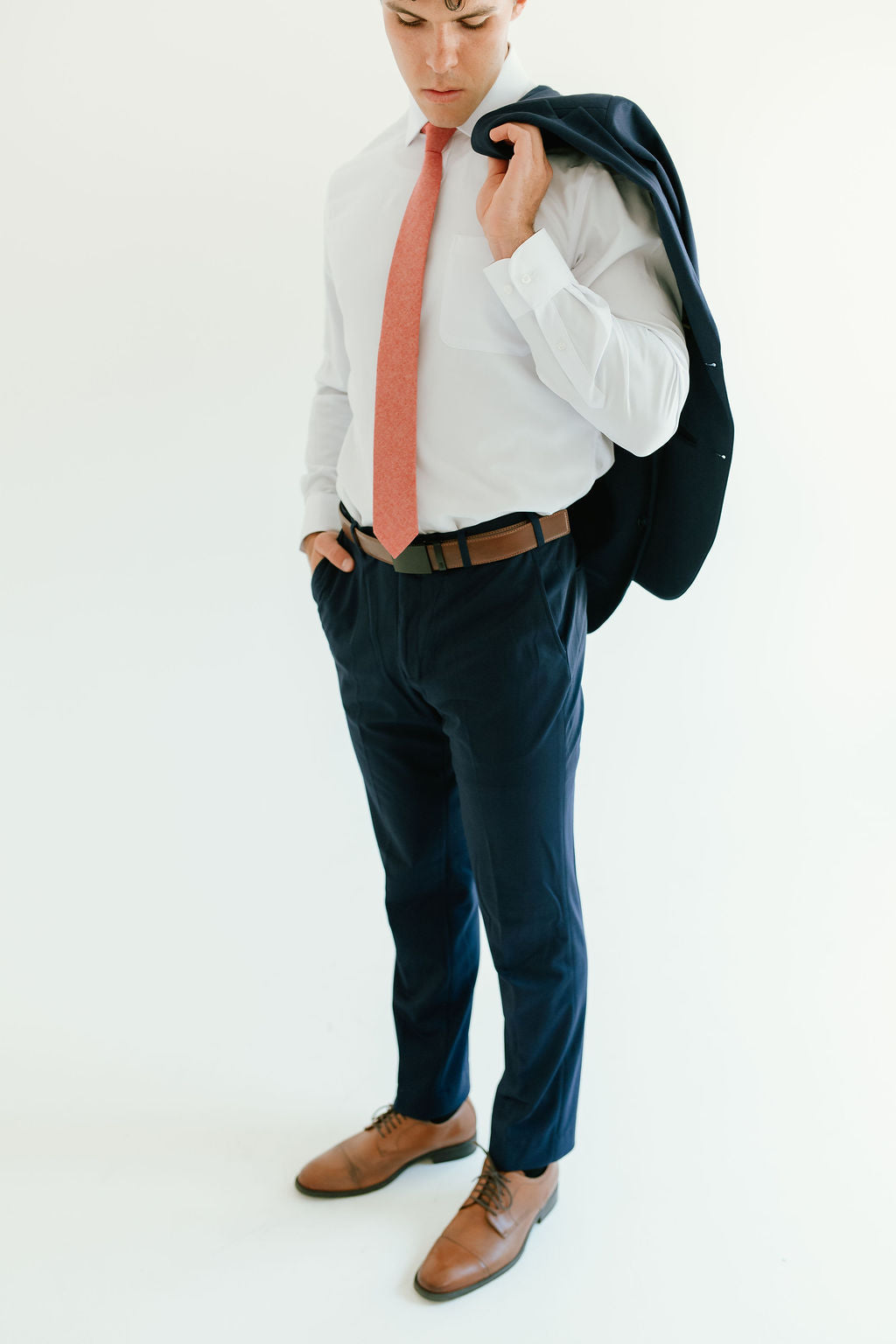 Washable 2-Pant Flex Suit Navy