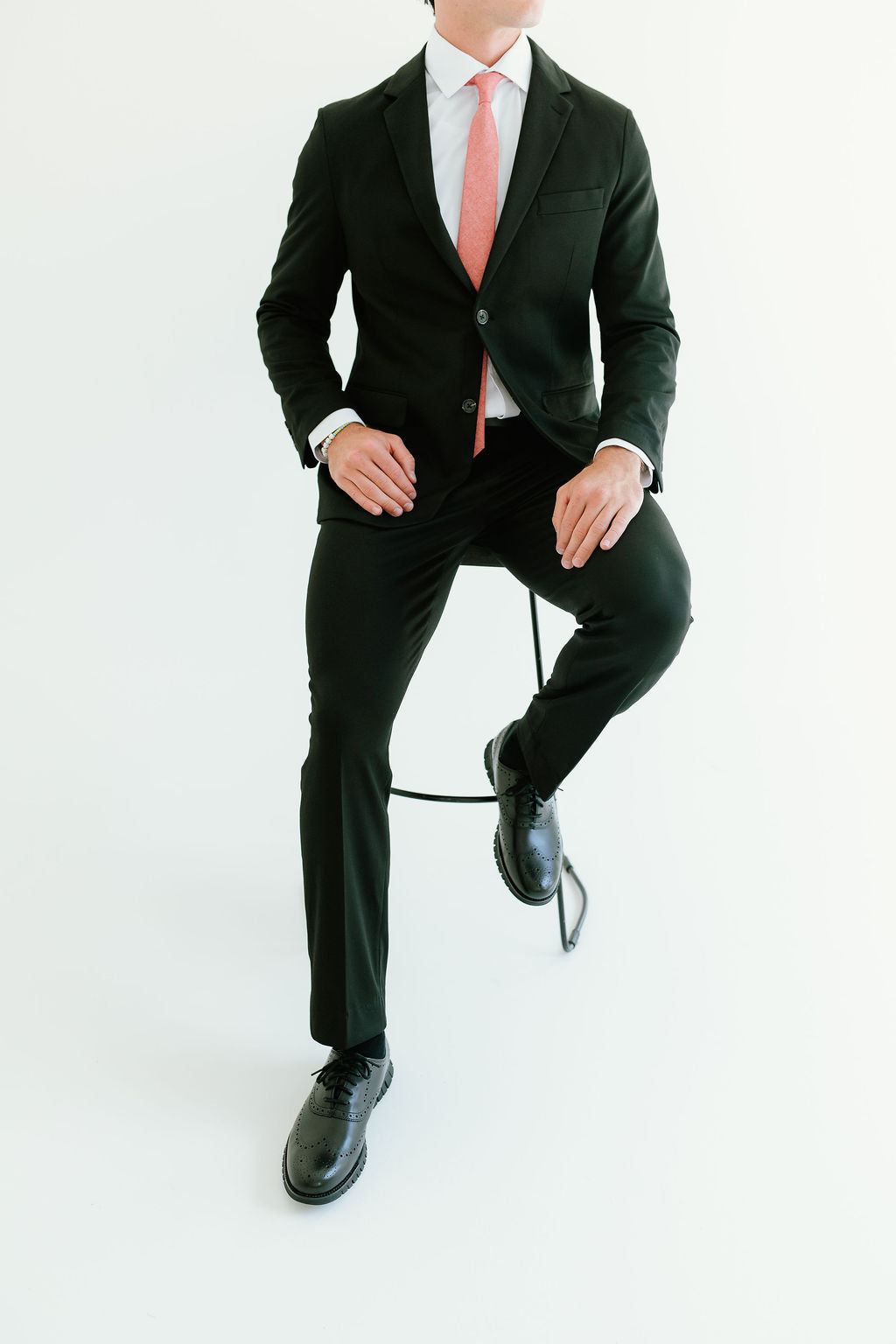 Washable 2-Pant Flex Suit Black