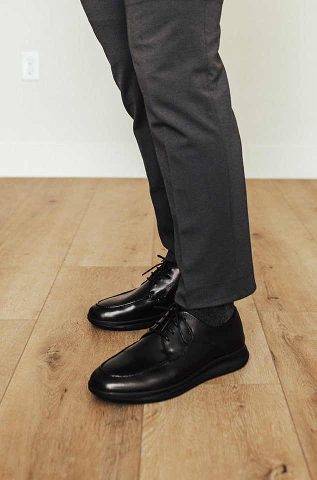 Robbins & Brooks Shoes - Robbins & Brooks Hammond Apron Toe Lace Up Black