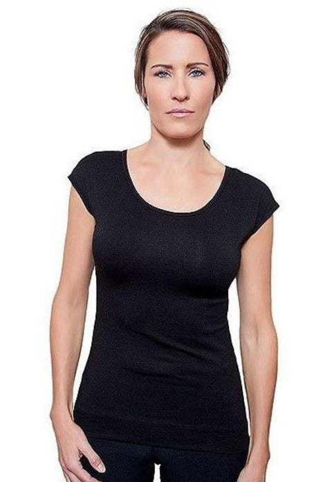 Full Length Half-Tee Cap Sleeve - Full Length Half-Tee Cap Sleeve Black
