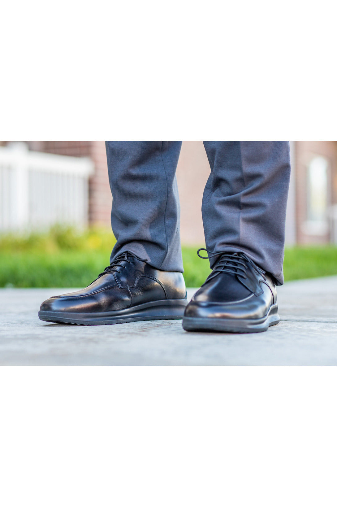 Robbins & Brooks Shoes - Robbins & Brooks Hammond Apron Toe Lace Up Black