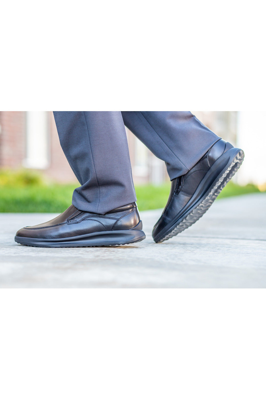 Robbins & Brooks Shoes - Robbins & Brooks Hinckley Apron Toe Slip-On Black